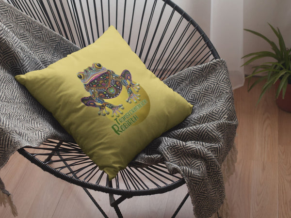 Frog spirit animals pillow.